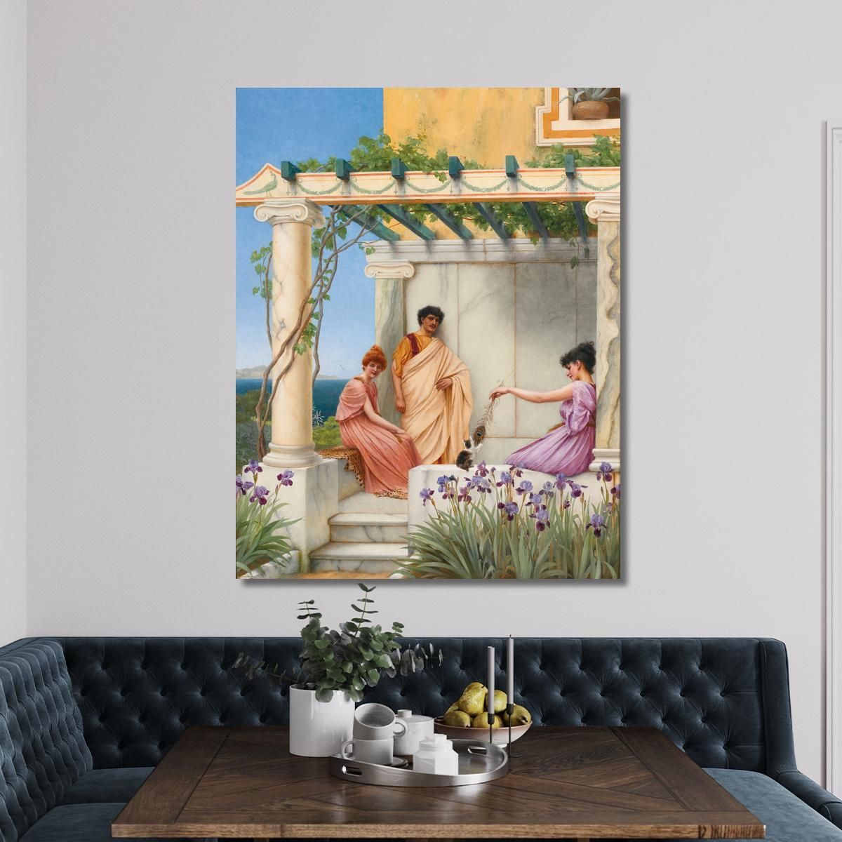 Playtime John William Godward jwg57 canvas print 