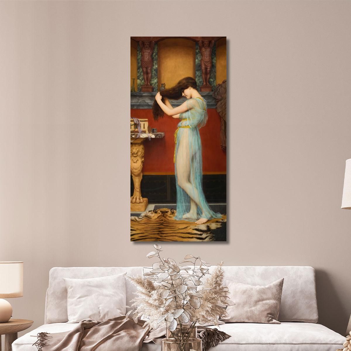 Preparing For The Bath John William Godward jwg58 canvas print 