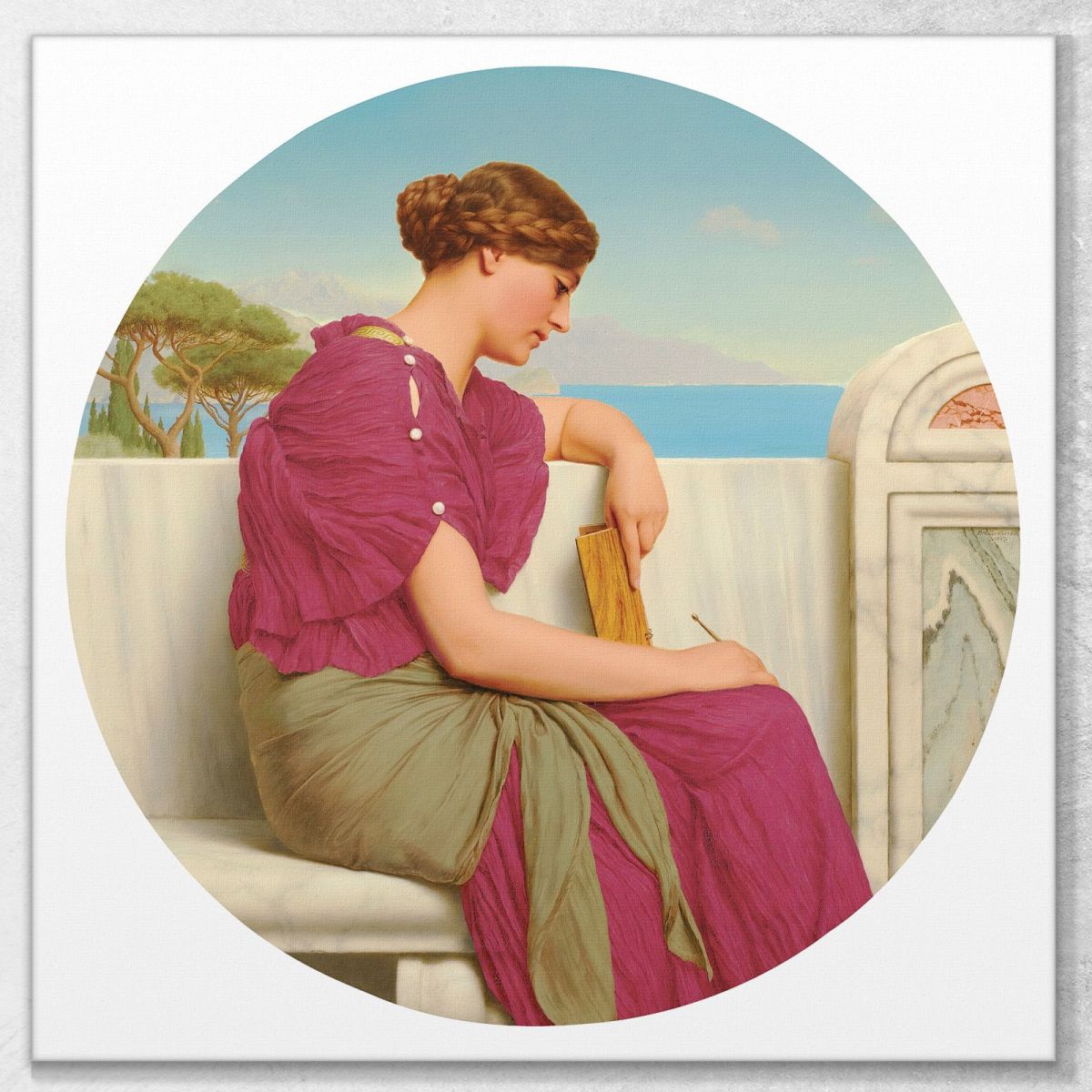 The Answer John William Godward jwg70 canvas print 