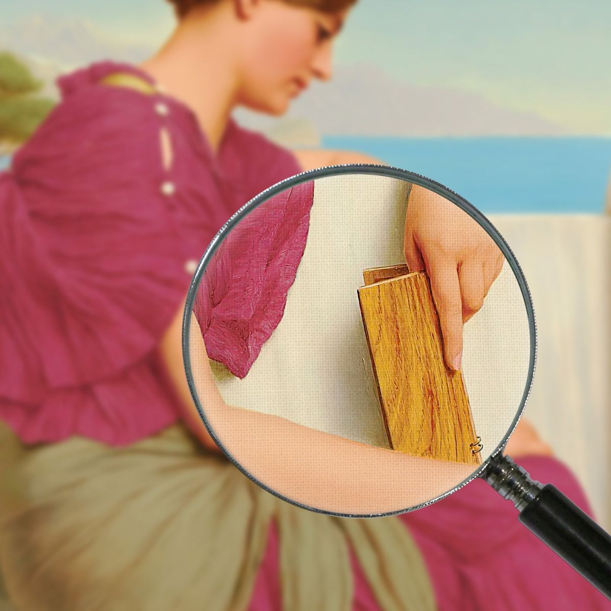 The Answer John William Godward jwg70 canvas print
