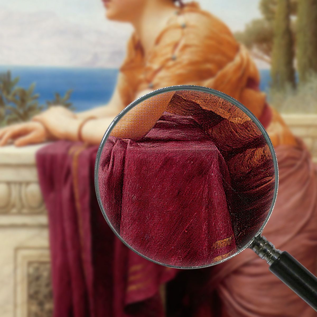 The Belvedere John William Godward jwg71 canvas print
