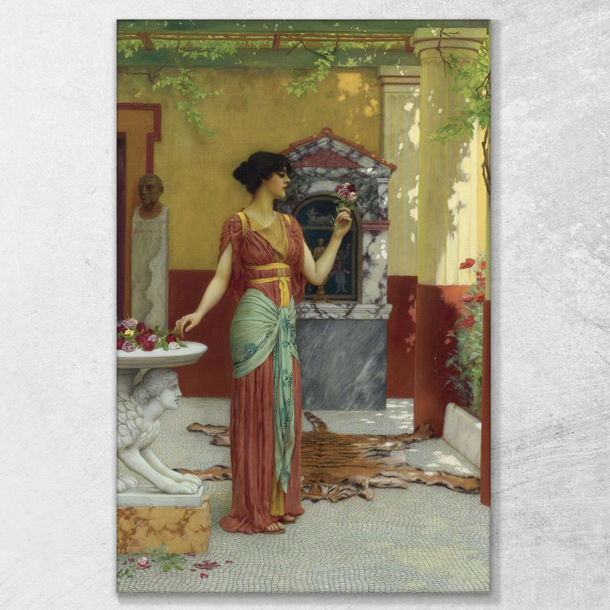 The Bouquet 1899 John William Godward jwg72 canvas print 