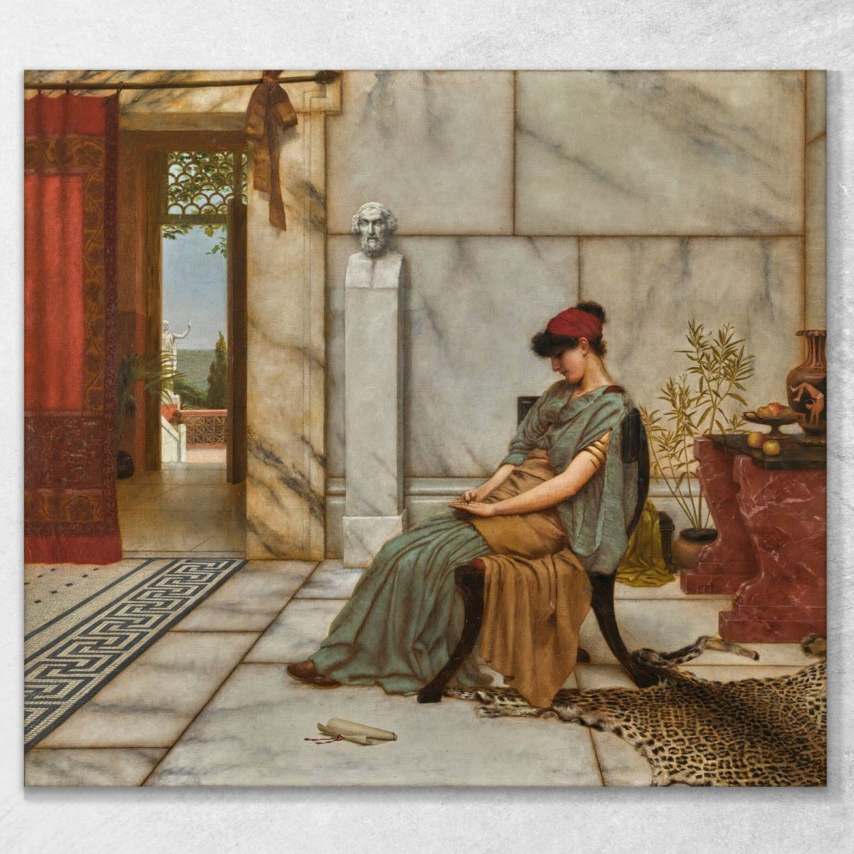 The Engagement Ring John William Godward jwg75 canvas print 