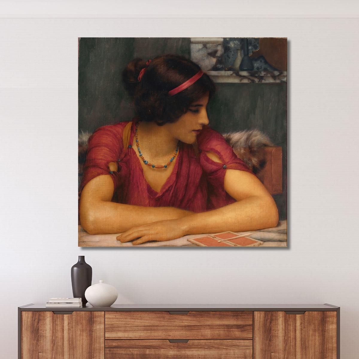 The Letter A Classical Maiden John William Godward jwg77 canvas print 