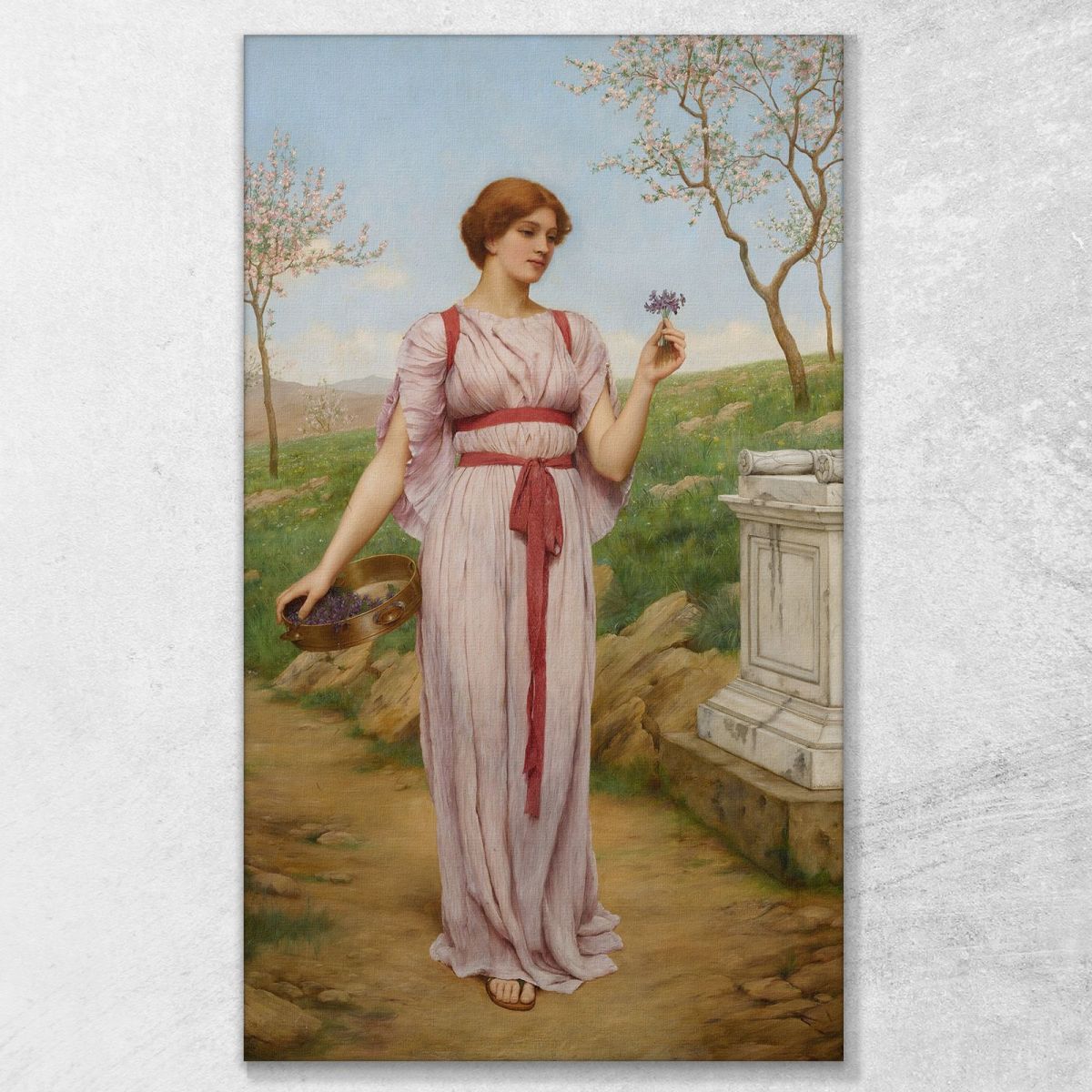 The Posy John William Godward jwg79 canvas print 