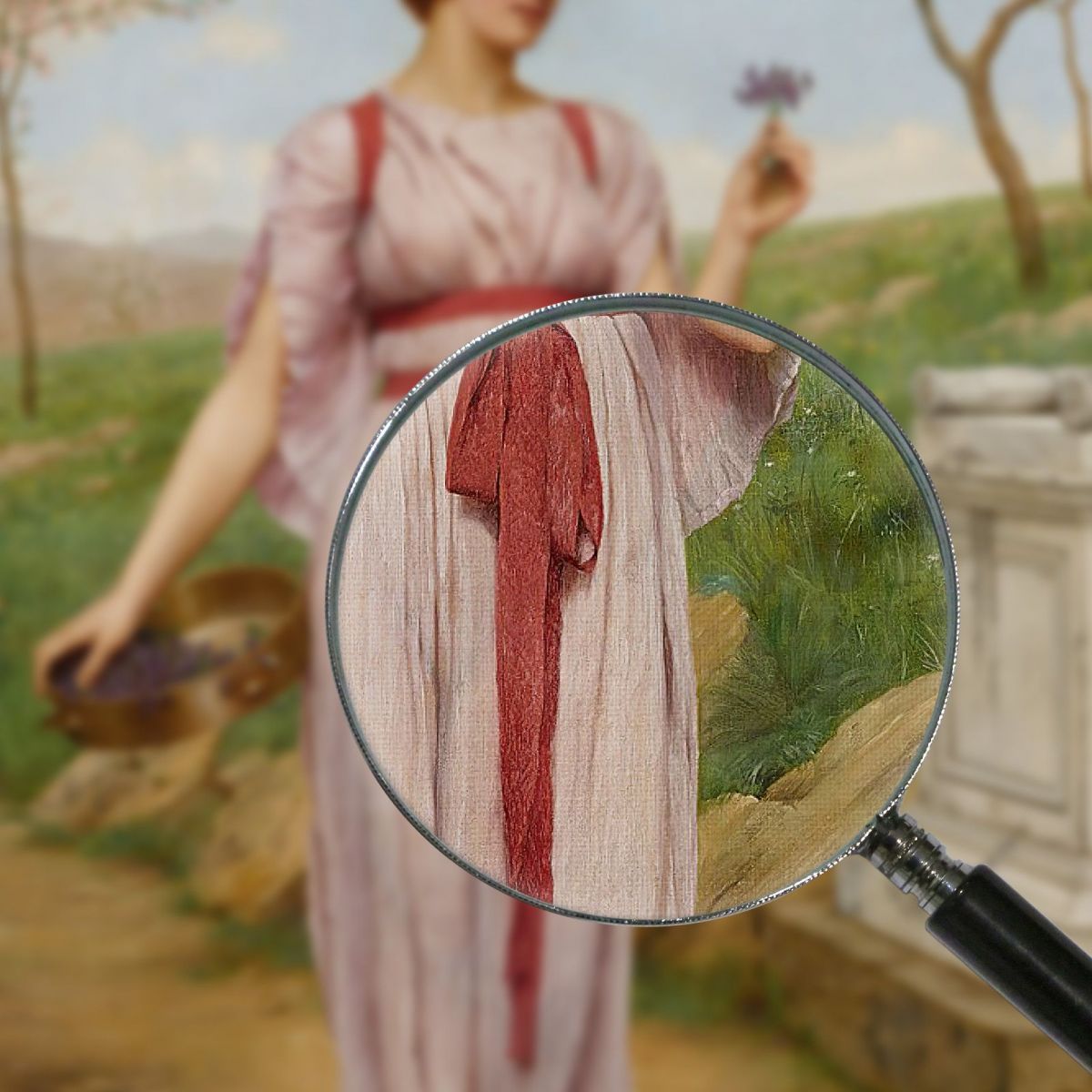 The Posy John William Godward jwg79 canvas print