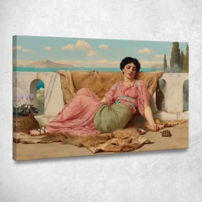 The Quiet Pet John William Godward jwg80 canvas print 