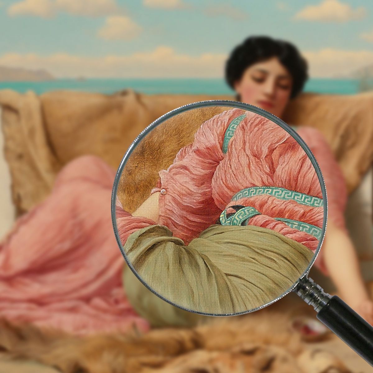 The Quiet Pet John William Godward jwg80 canvas print