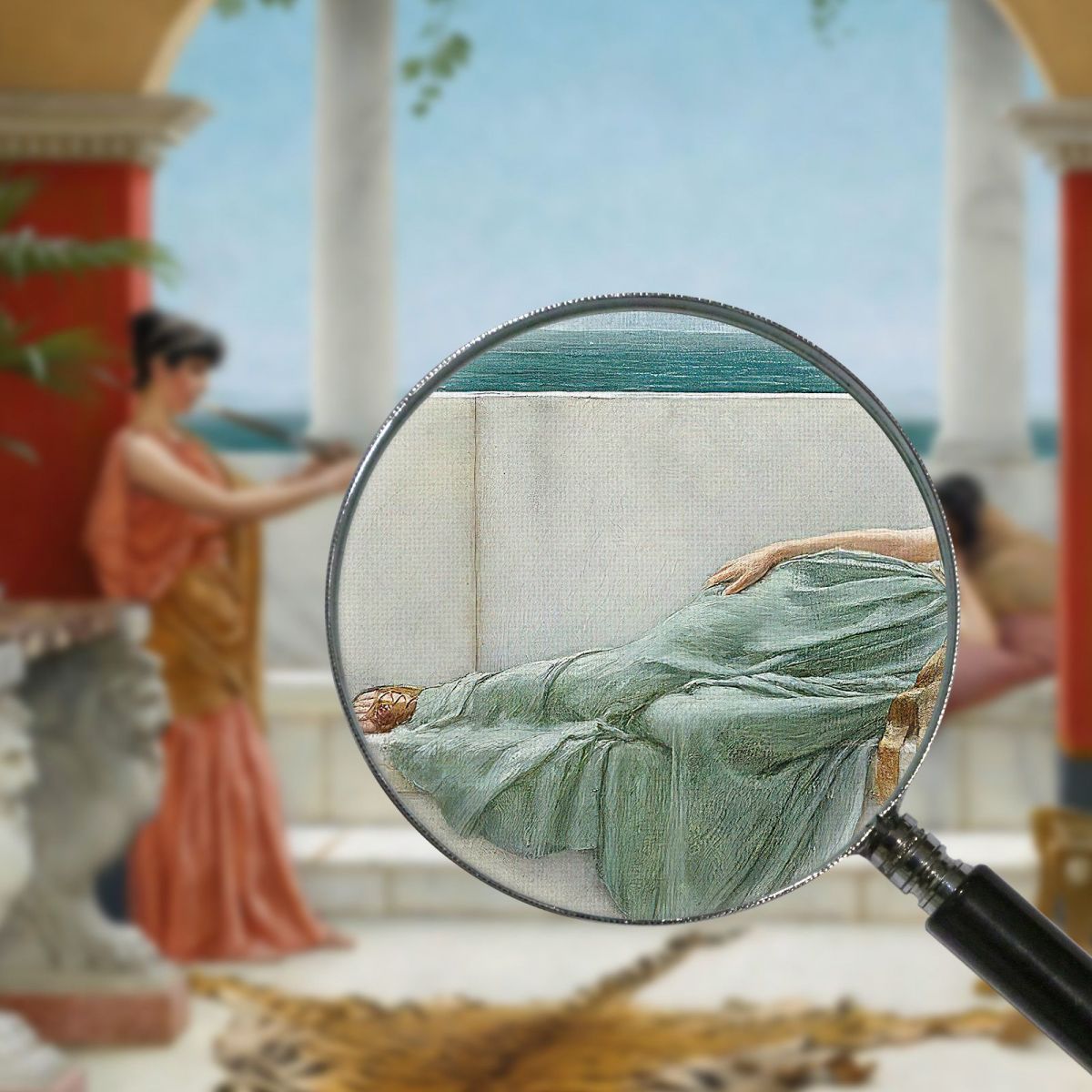 The Sweet Siesta Of A Summer Day John William Godward jwg82 canvas print