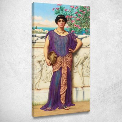 The Tambourine Girl John William Godward jwg83 canvas print 