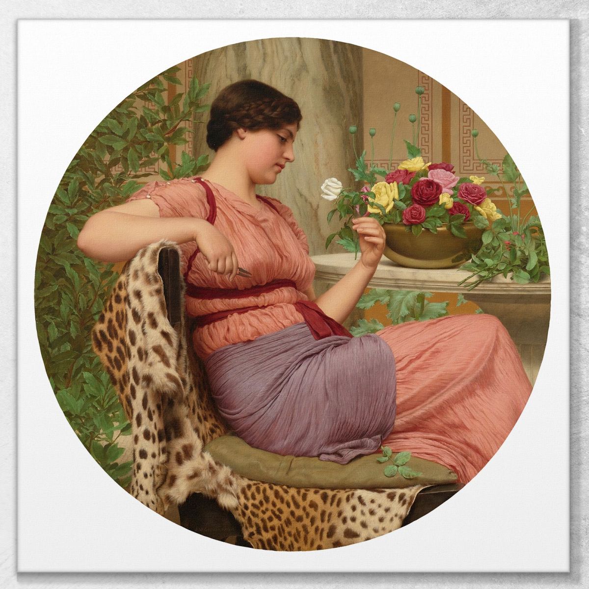 The Time Of Roses John William Godward jwg85 canvas print 