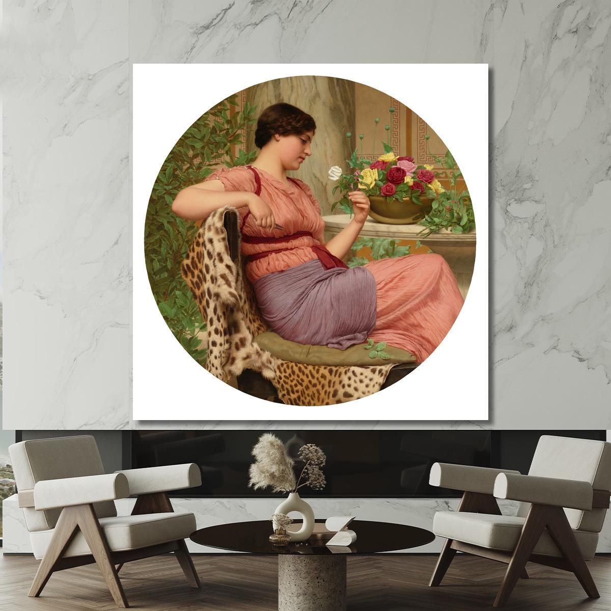 The Time Of Roses John William Godward jwg85 canvas print 