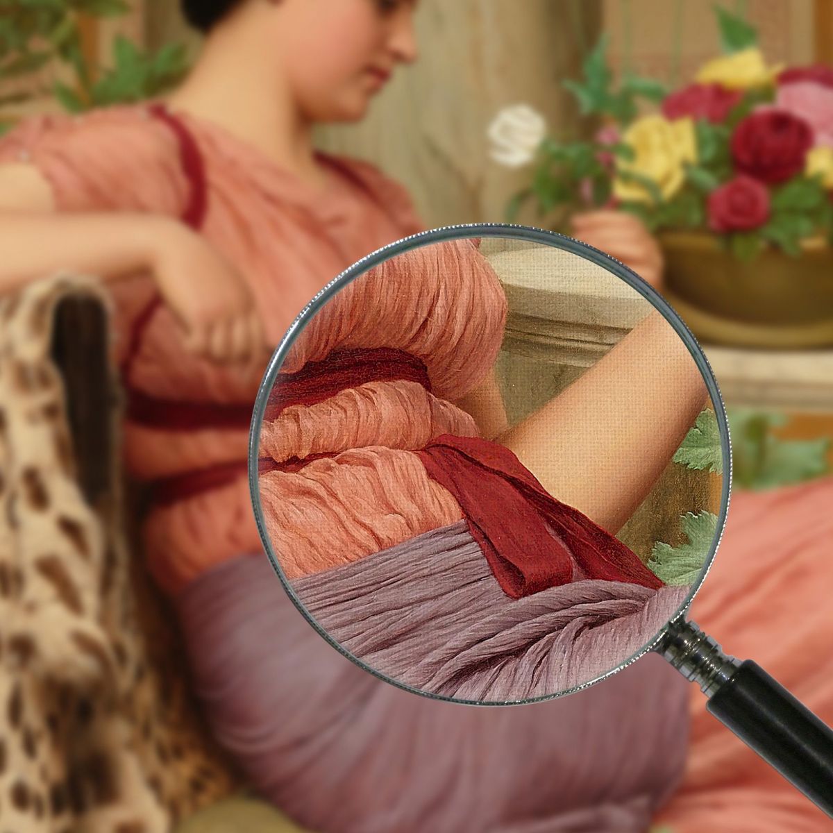 The Time Of Roses John William Godward jwg85 canvas print