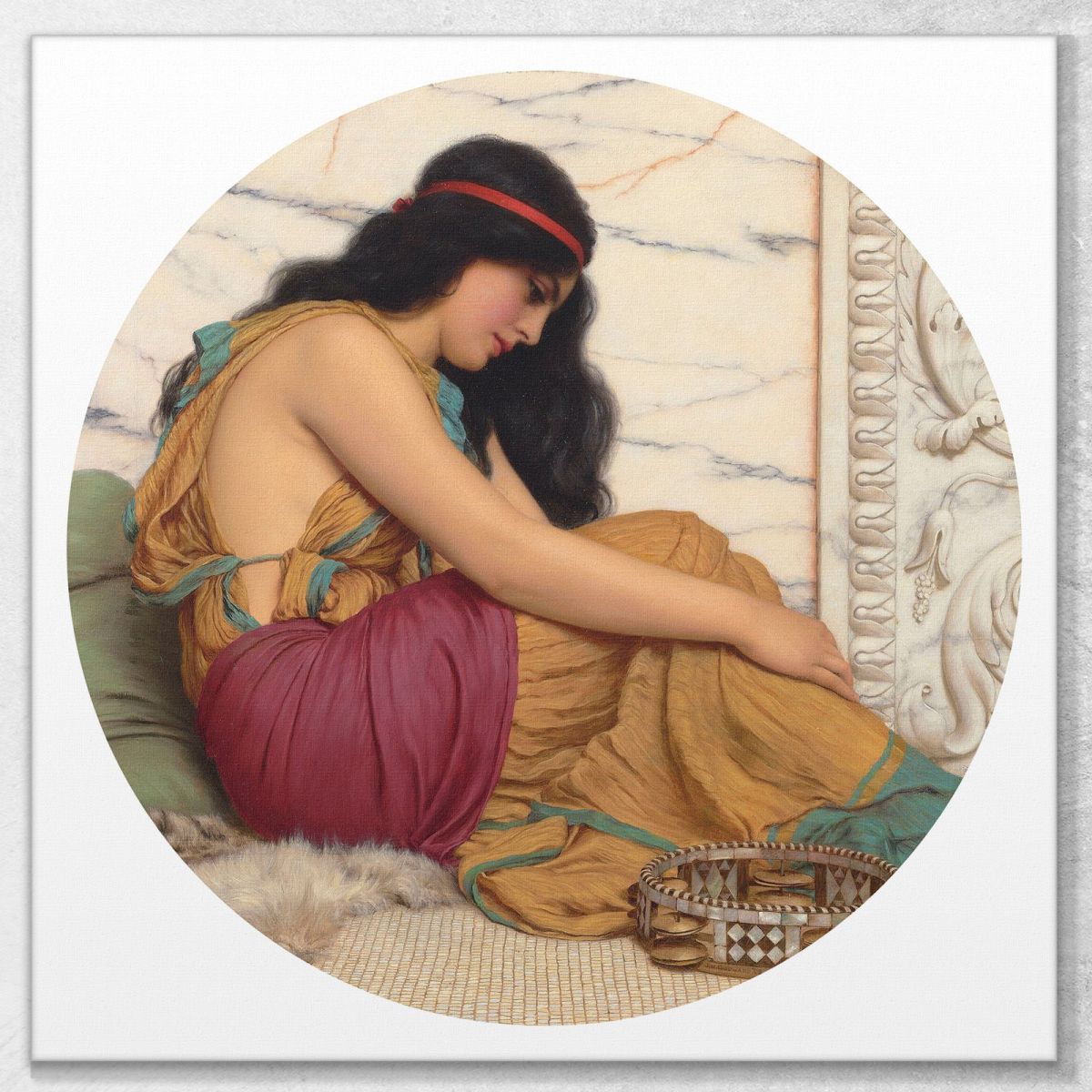 The Tired Danseuse John William Godward jwg86 canvas print 