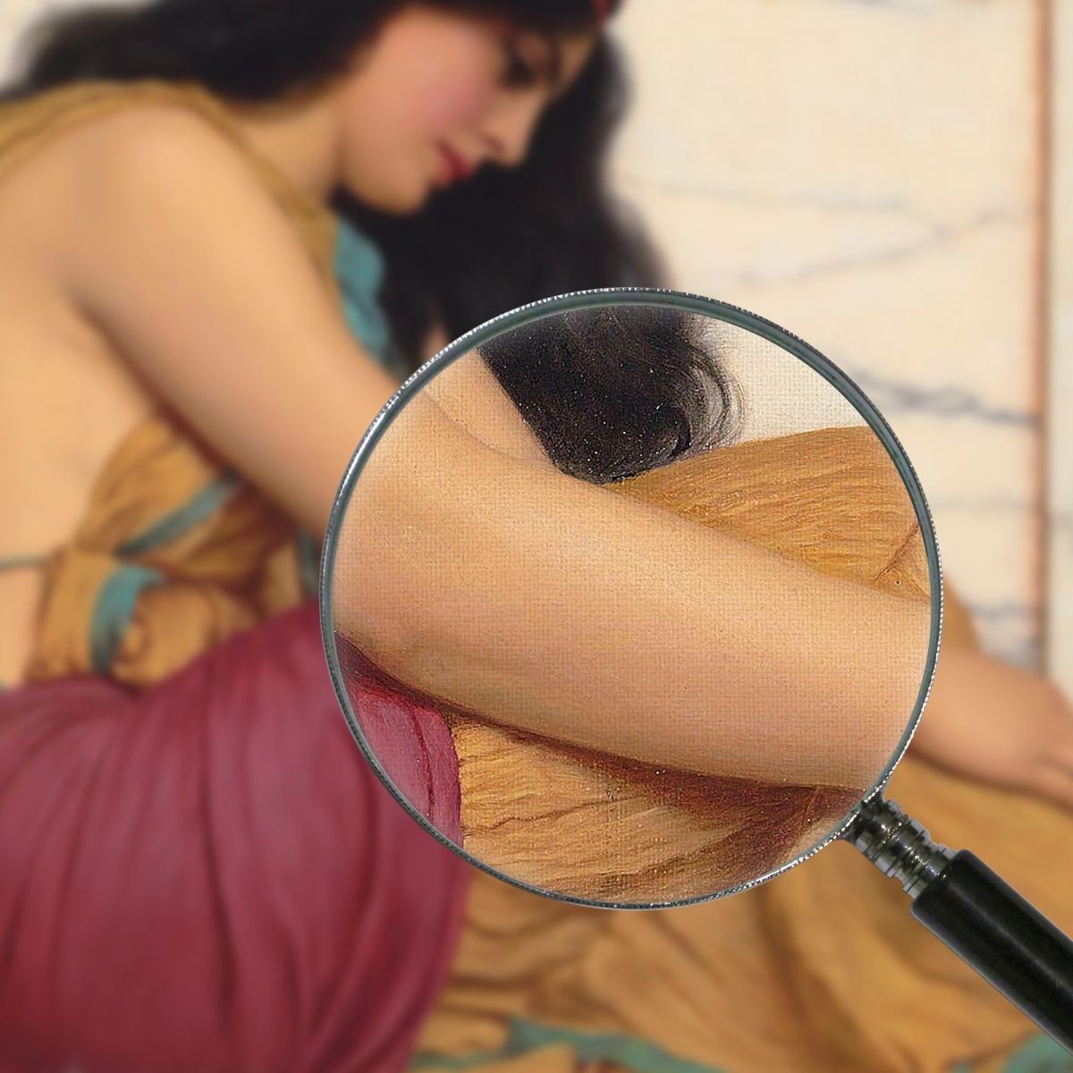 The Tired Danseuse John William Godward jwg86 canvas print