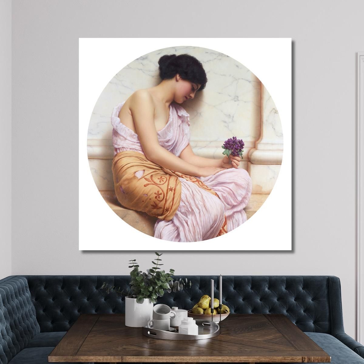 Violets Sweet Violets John William Godward jwg89 canvas print 