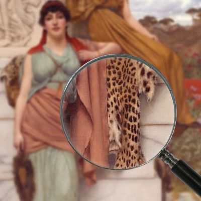 Waiting For The Procession John William Godward jwg90 canvas print