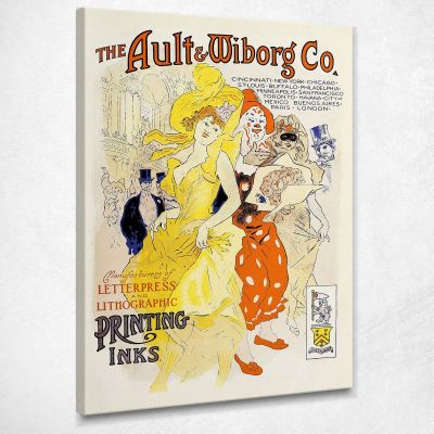 Ault And Wiborg Ad 042 Jules Chéret jch4 canvas print 