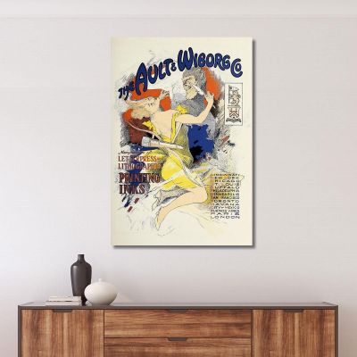Ault And Wiborg Ad 087 Jules Chéret jch5 canvas print 