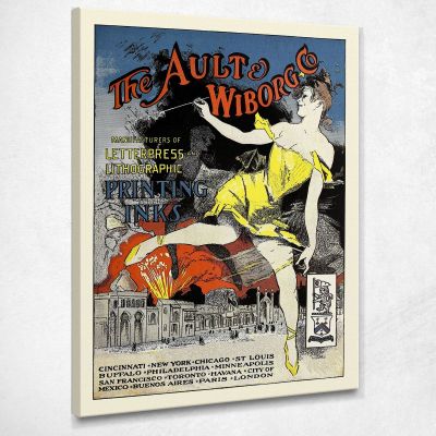 Ault And Wiborg Ad 088 Jules Chéret jch6 canvas print 
