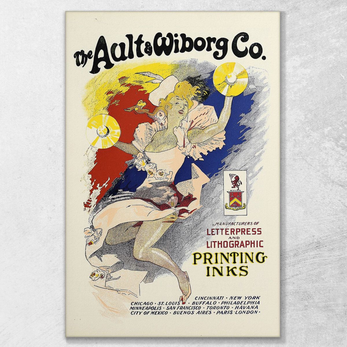 Ault And Wiborg Ad 089 Jules Chéret jch7 canvas print 