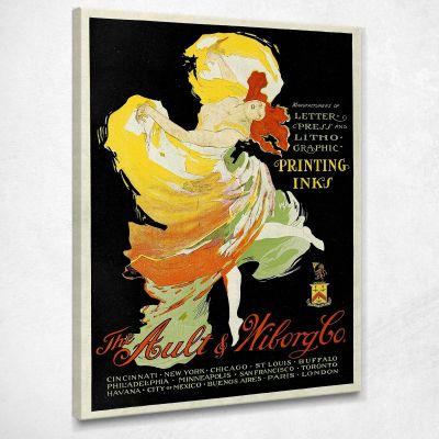 Ault And Wiborg Ad 091 Jules Chéret jch8 canvas print 