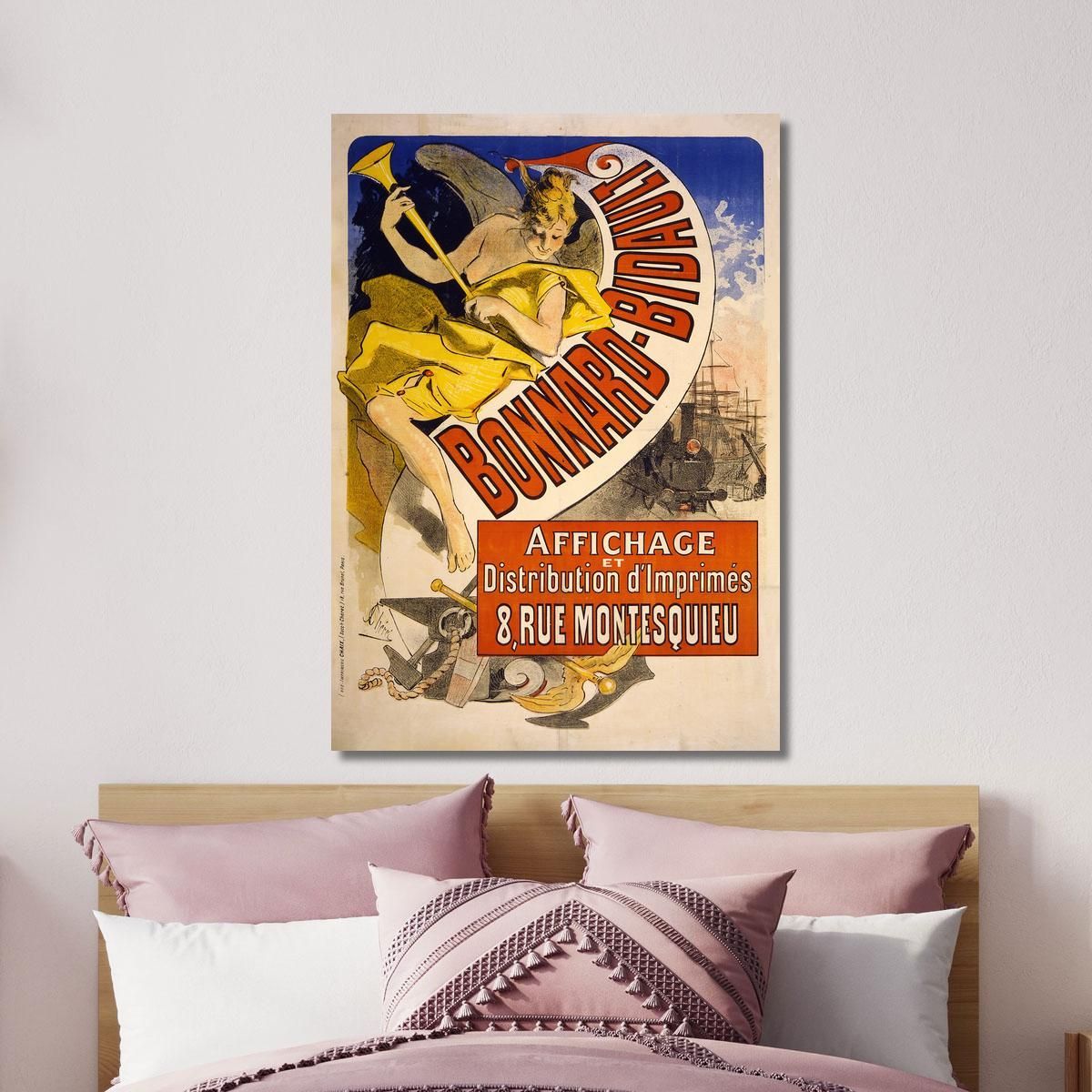 Bonnard-Bidault Display And Distribution Of Printed Matter Jules Chéret jch13 canvas print 