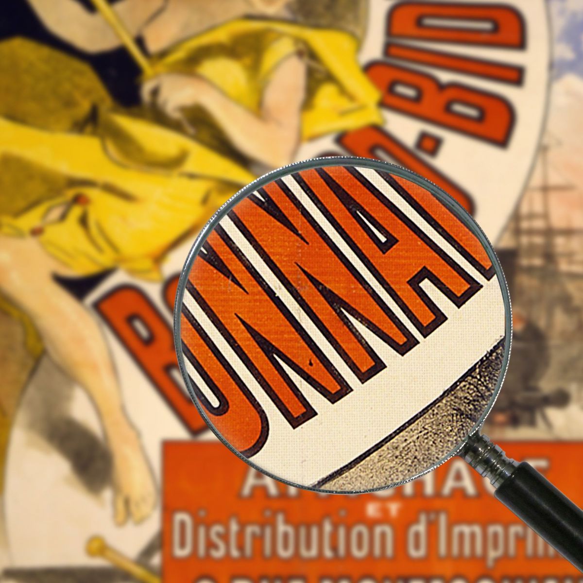 Bonnard-Bidault Display And Distribution Of Printed Matter Jules Chéret jch13 canvas print