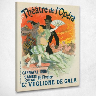 Carnaval 1896 Grand Eve Party Gala Jules Chéret jch20 canvas print 