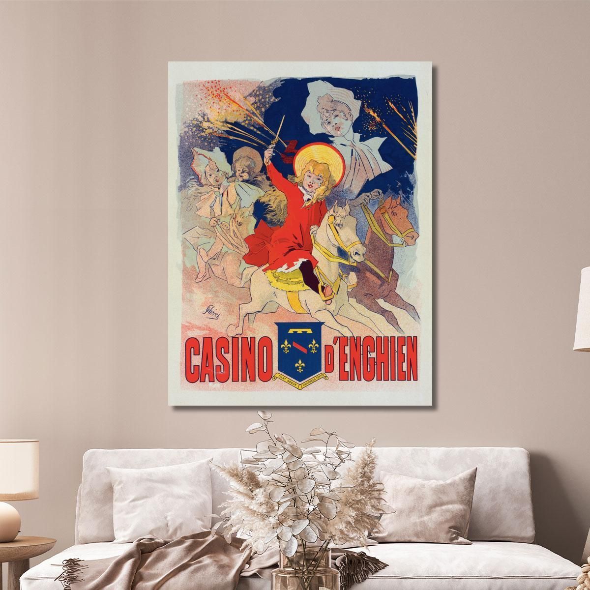 Enghien Casino Jules Chéret jch21 canvas print 