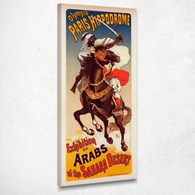 Exhibition Of Arabs From The Sahara Jules Chéret jch33 canvas print 