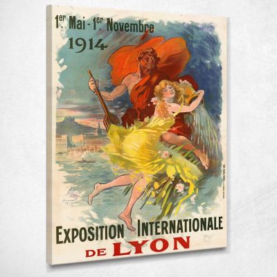 Lyon International Exhibition Jules Chéret jch35 canvas print 