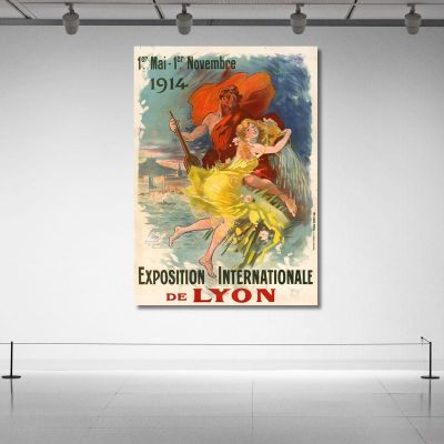Lyon International Exhibition Jules Chéret jch35 canvas print 