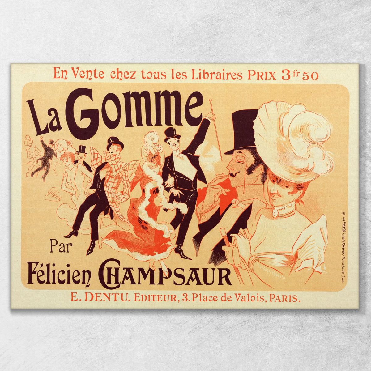 Gum Jules Chéret jch52 canvas print 