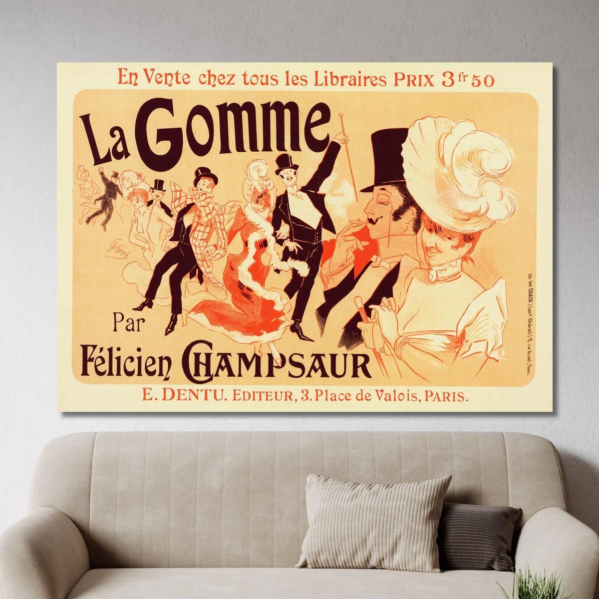 Gum Jules Chéret jch52 canvas print 
