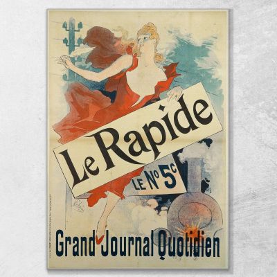 Le Rapidenº 5C Grand Daily Journal Jules Chéret jch64 canvas print 