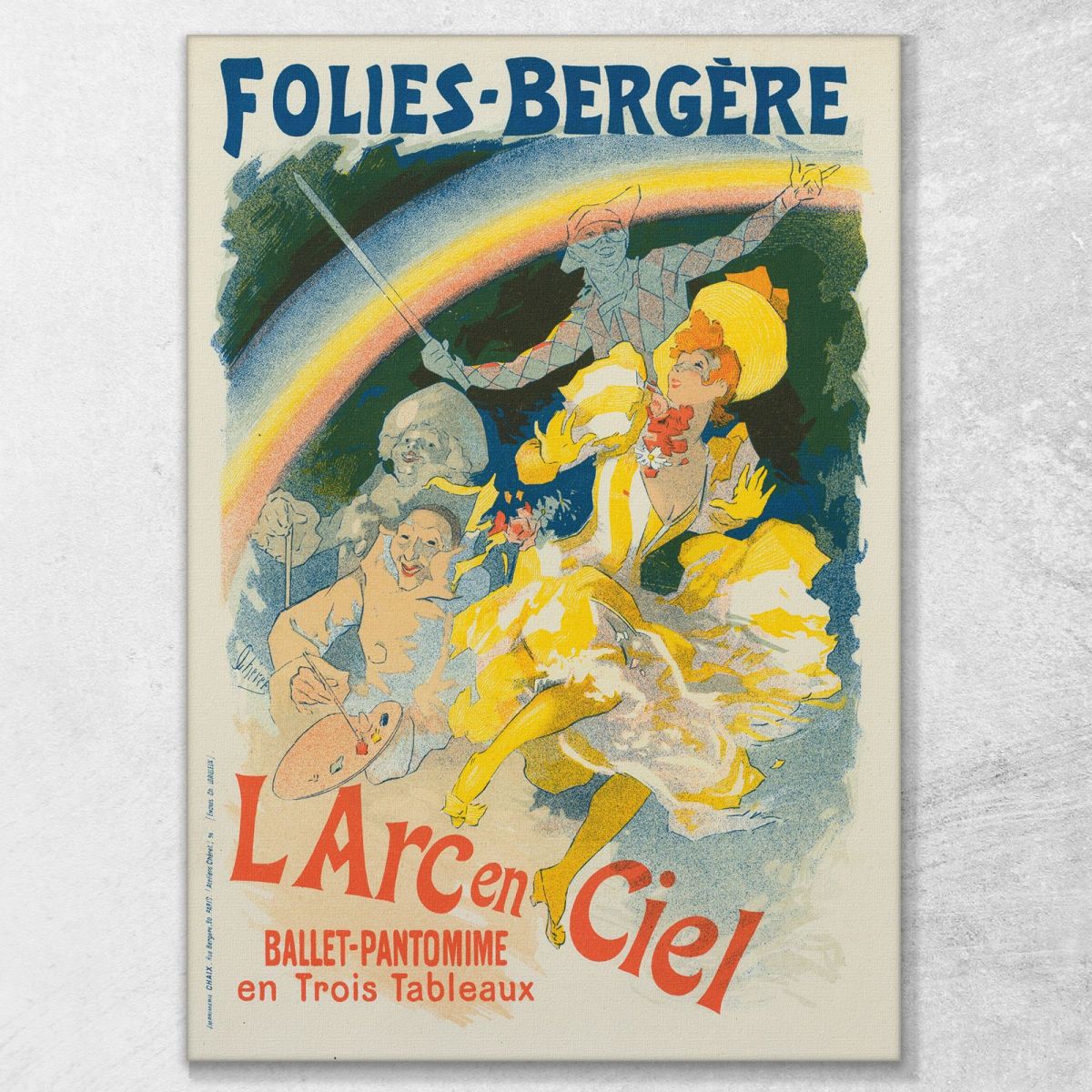 The Rainbow Jules Chéret jch72 canvas print 
