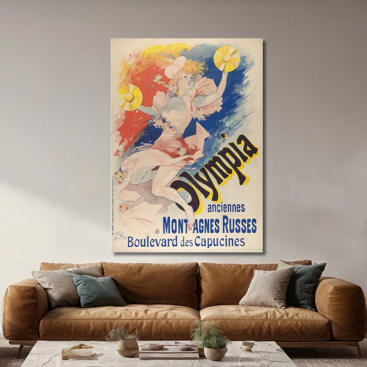 Olympia Old Roller Coasters Jules Chéret jch81 canvas print 