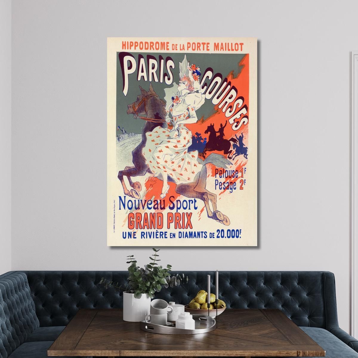 Paris-Courses Jules Chéret jch90 canvas print 