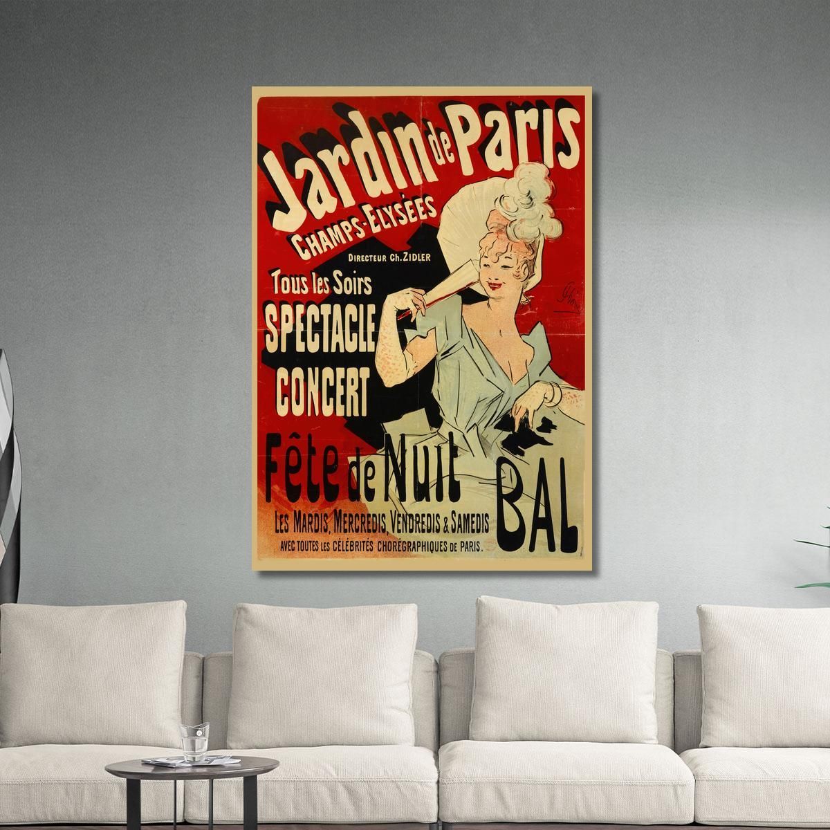 Every Evening Show Concert Jules Chéret jch112 canvas print 