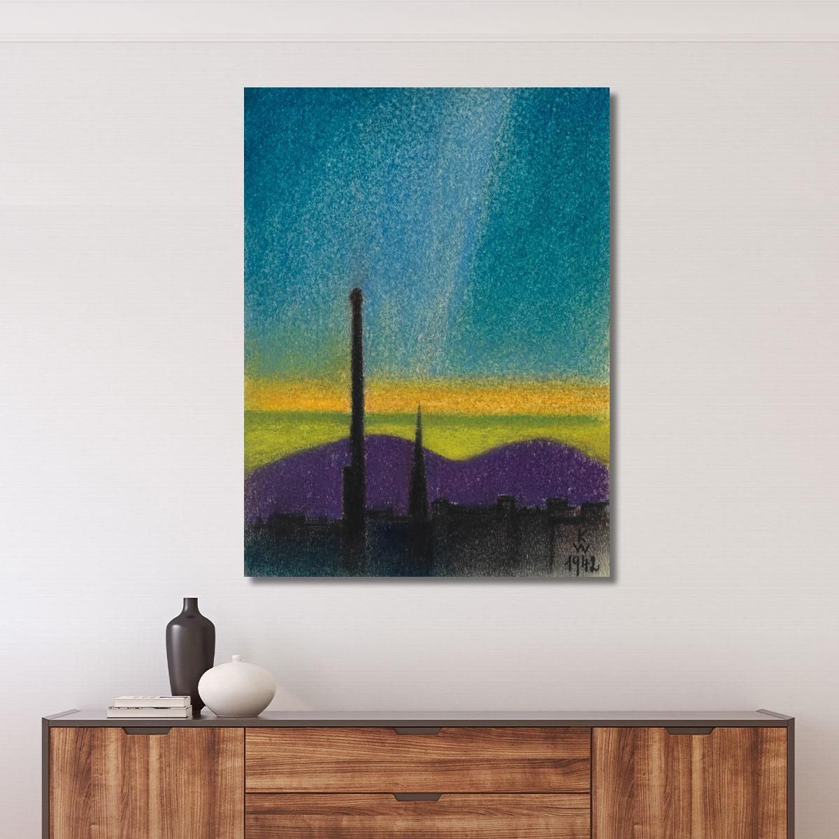 Evening Landscape Vienna Karl Wiener kwn7 canvas print 