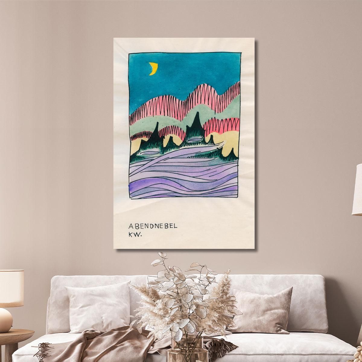 Abendnebel Karl Wiener kwn8 canvas print 