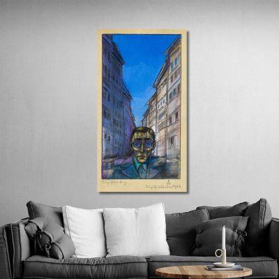 August Sunday Self-Portrait Karl Wiener kwn34 canvas print 