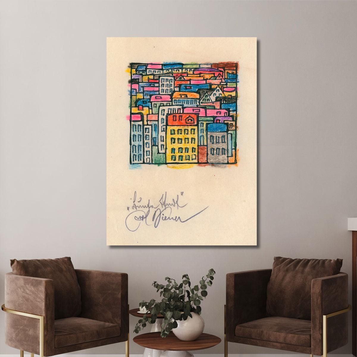 Colorful City Karl Wiener kwn82 canvas print 