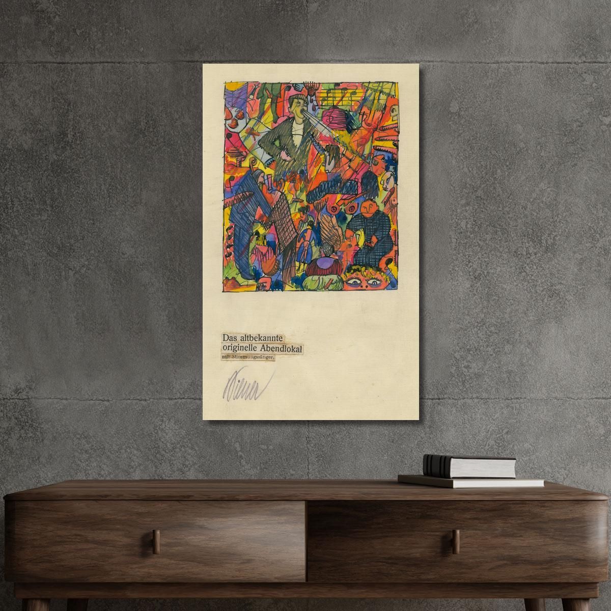 The Well-Known Original Evening Venue Karl Wiener kwn90 canvas print 