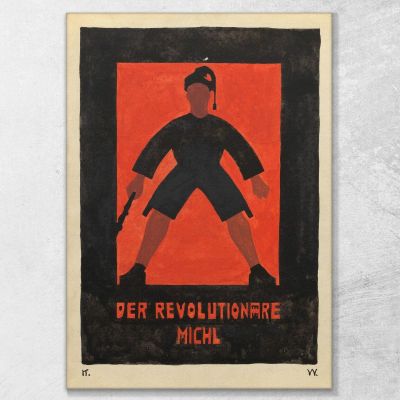 The Revolutionary Michl Karl Wiener kwn124 canvas print 