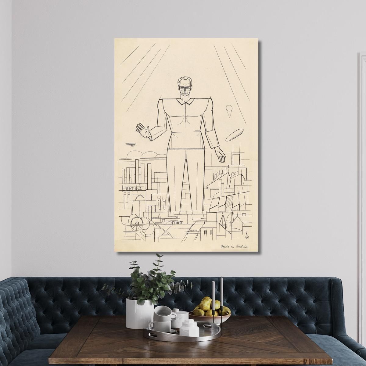 The White God Karl Wiener kwn134 canvas print 