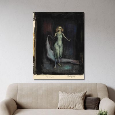 The Green As A Film Diva Karl Wiener kwn145 canvas print 