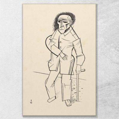 Single Figure Karl Wiener kwn161 canvas print 