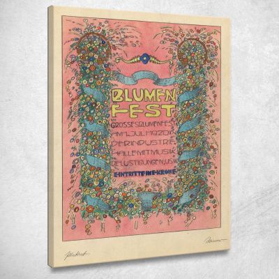 Designs Poster Flower Festival Big Flower Festival On 1 July 1920 Karl Wiener kwn164 canvas print 